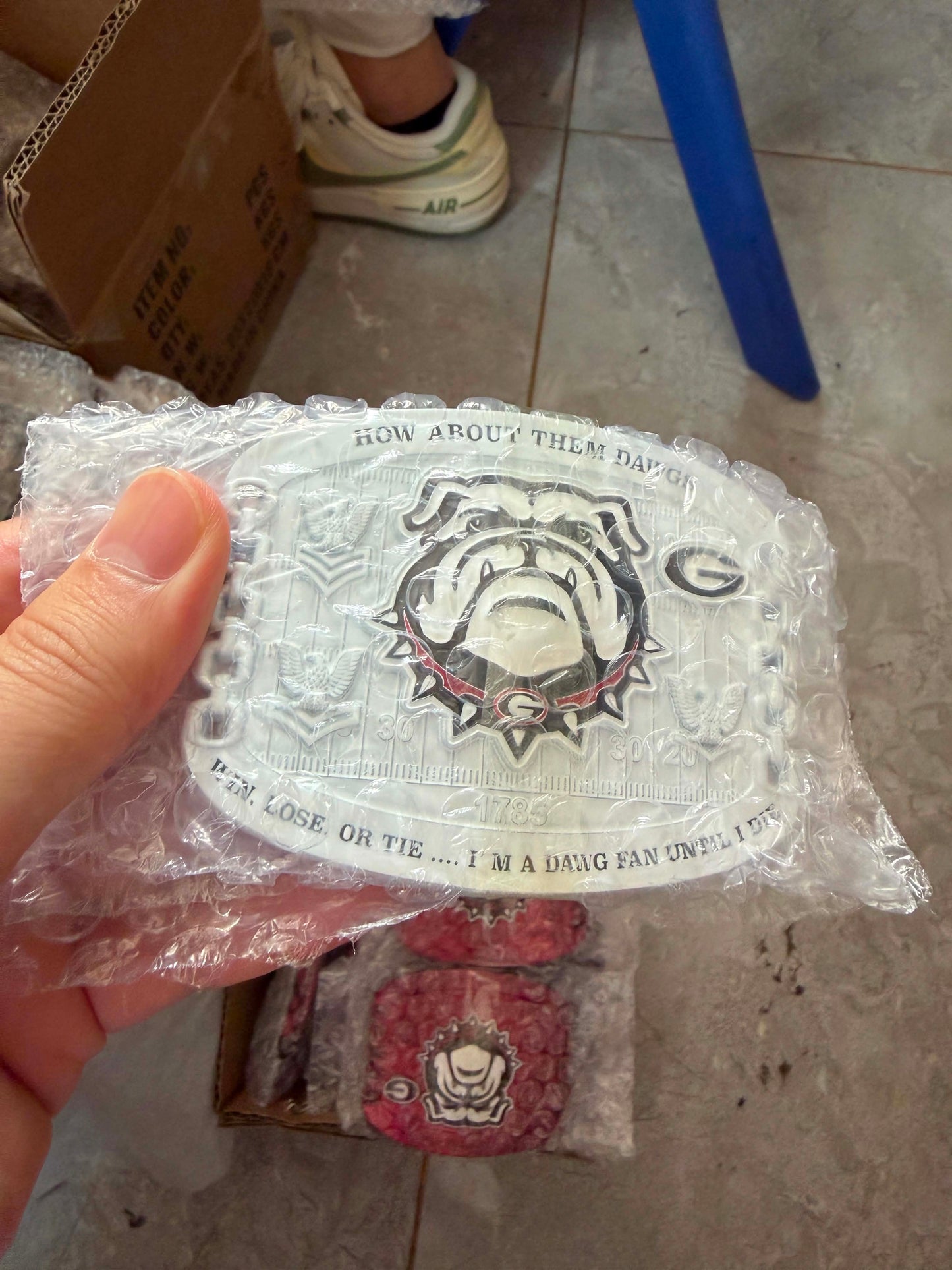 Georgia Dawg Nation Belt Buckles E6 and Below variant