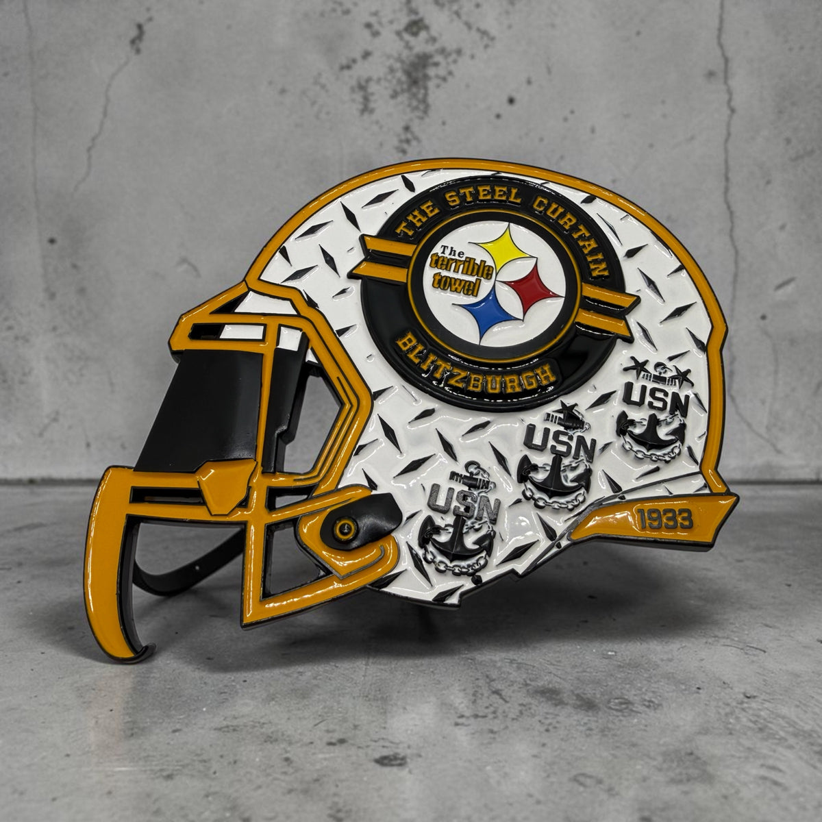 Steel Curtain Helmet Bottle Opener