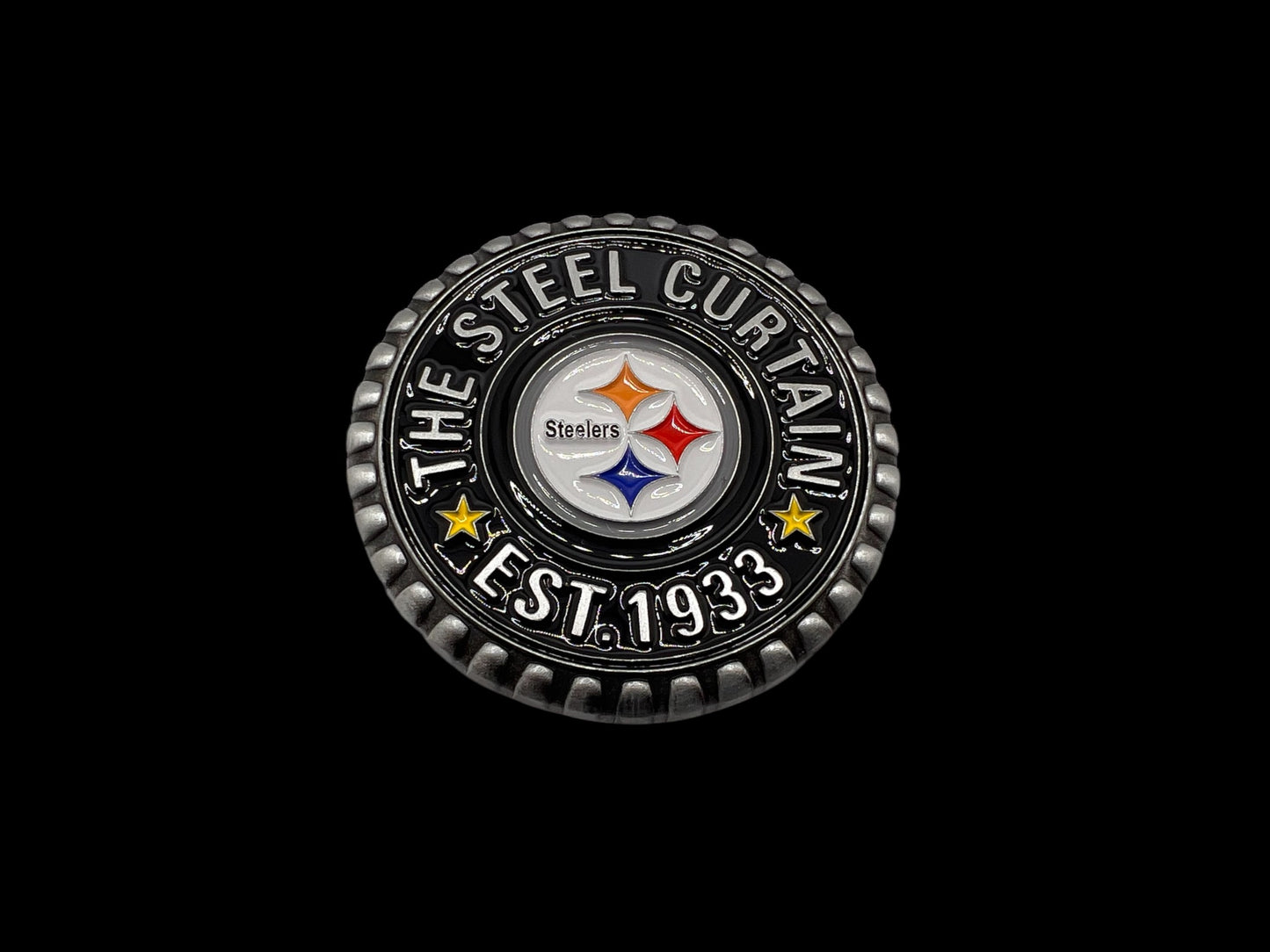 The Steel Curtain bottle cop