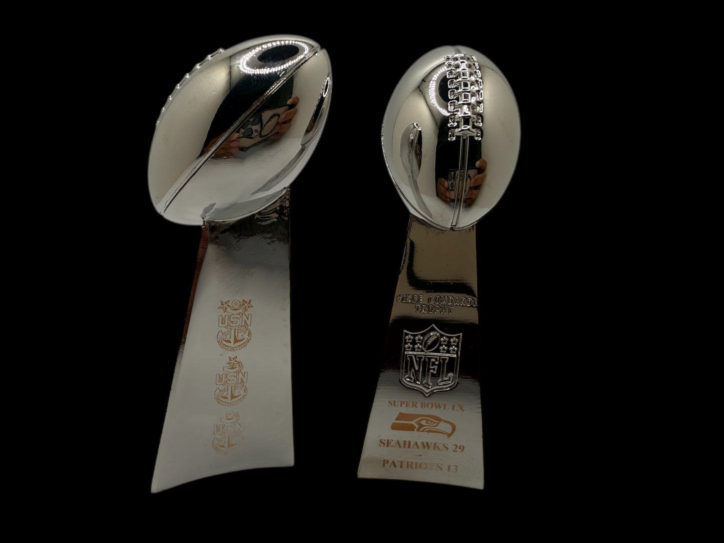 Seattle Super Bowl 60 Champions trophy