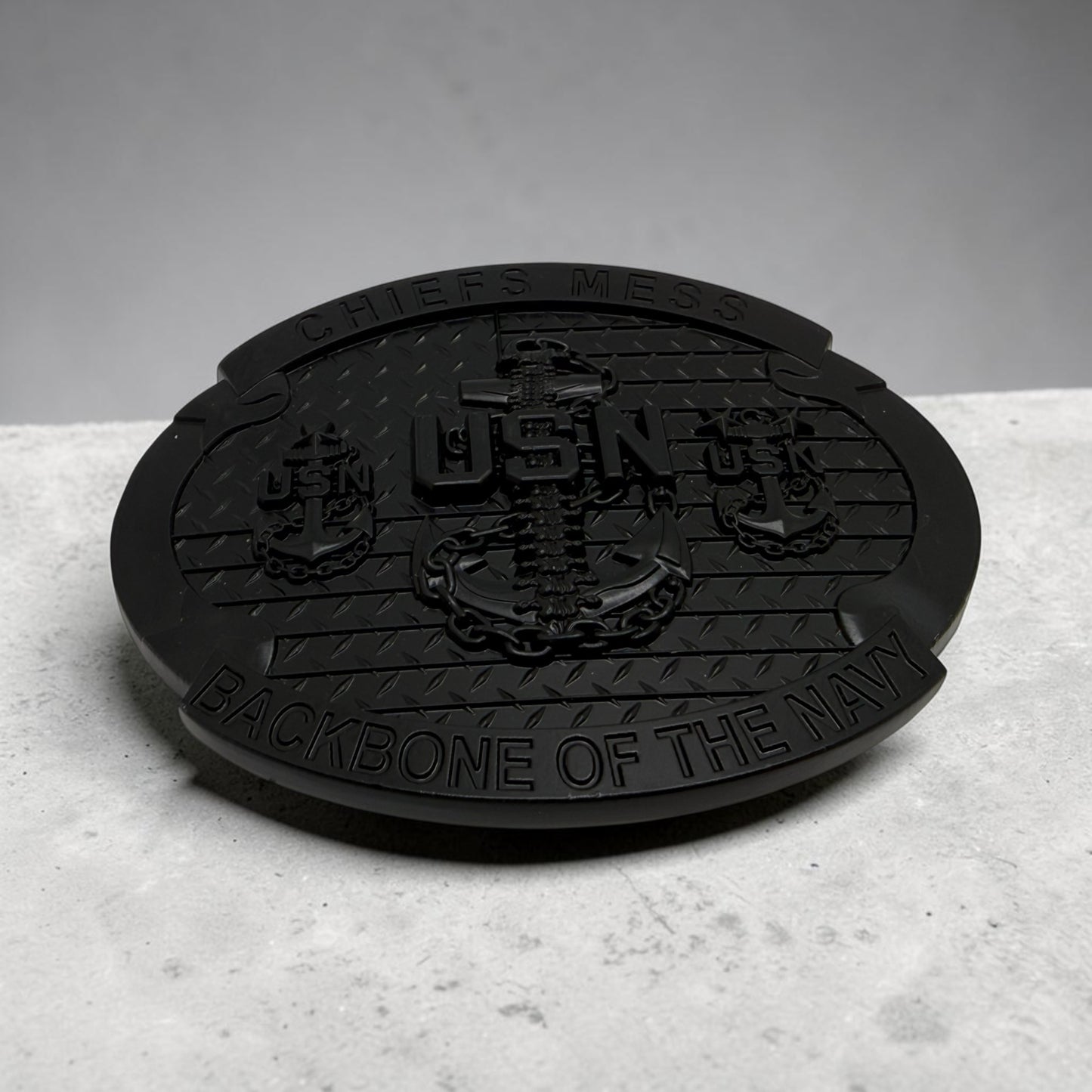 Backbone of the Navy Belt Buckle