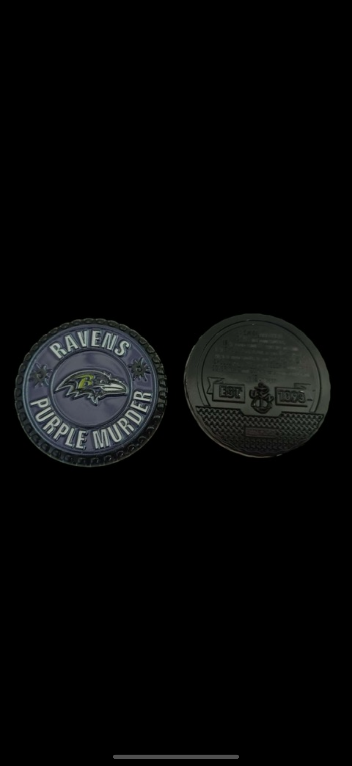 Baltimore Ravens Billy Sunday Bottle Cap
