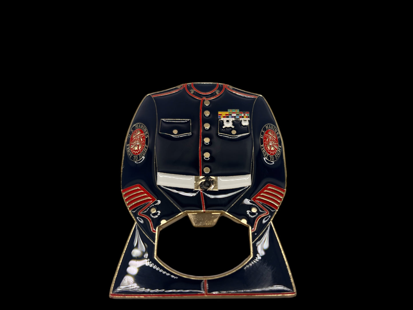 Marine Dress Blues bottle opener