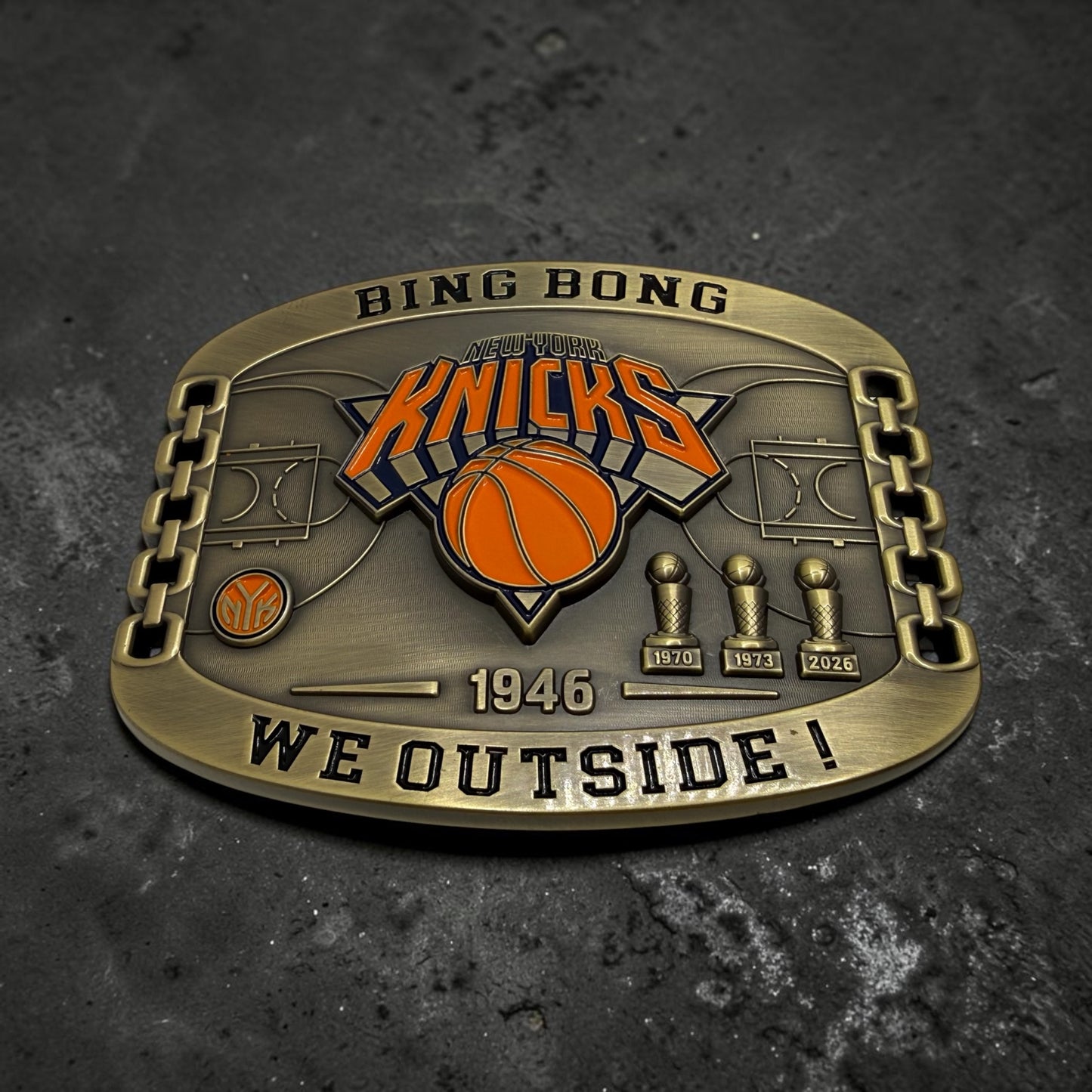 KNICKS IN 5 Belt Buckle no ranks