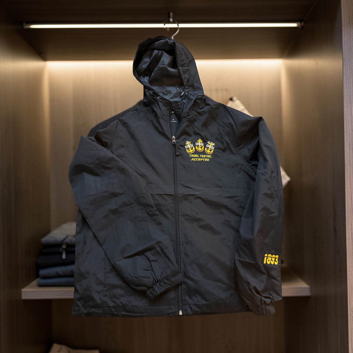 THE CHOSEN FEW FULL ZIP WINDBREAKER/RAINJACKET