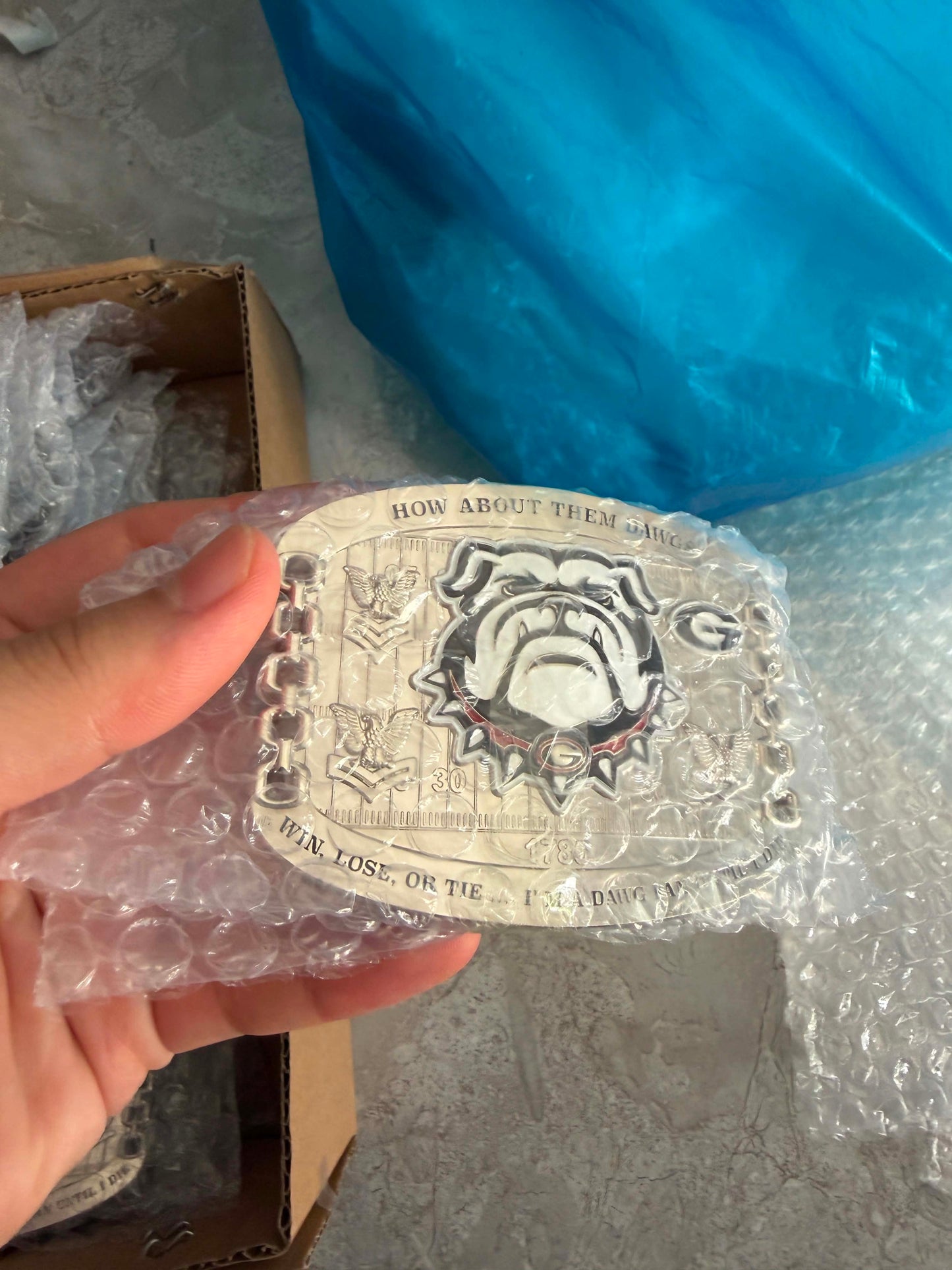 Georgia Dawg Nation Belt Buckles E6 and Below variant