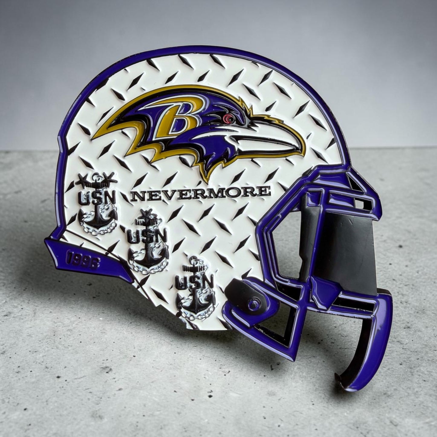RAVENS FACEMASK BOTTLE OPENER