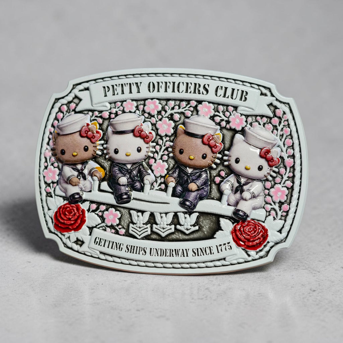 Hello Kitty Petty Officer Belt Buckles