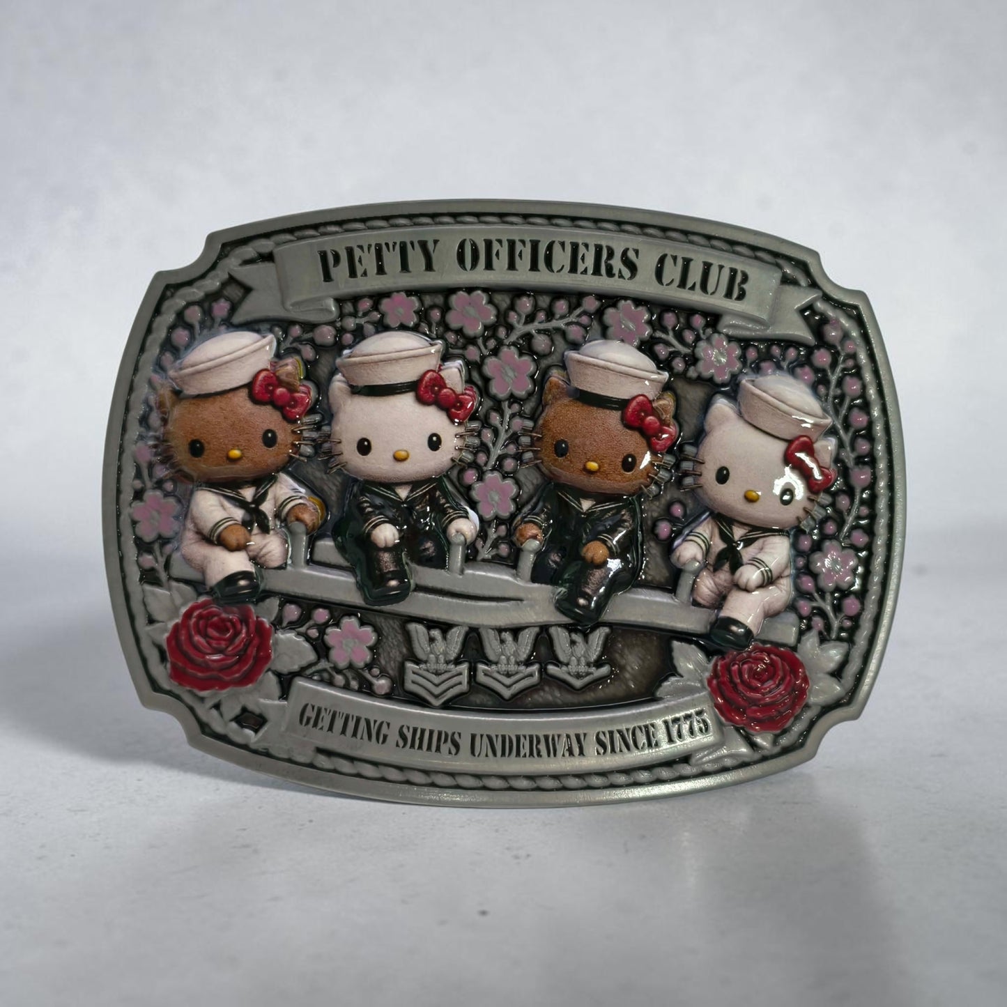Hello Kitty Petty Officer Belt Buckles