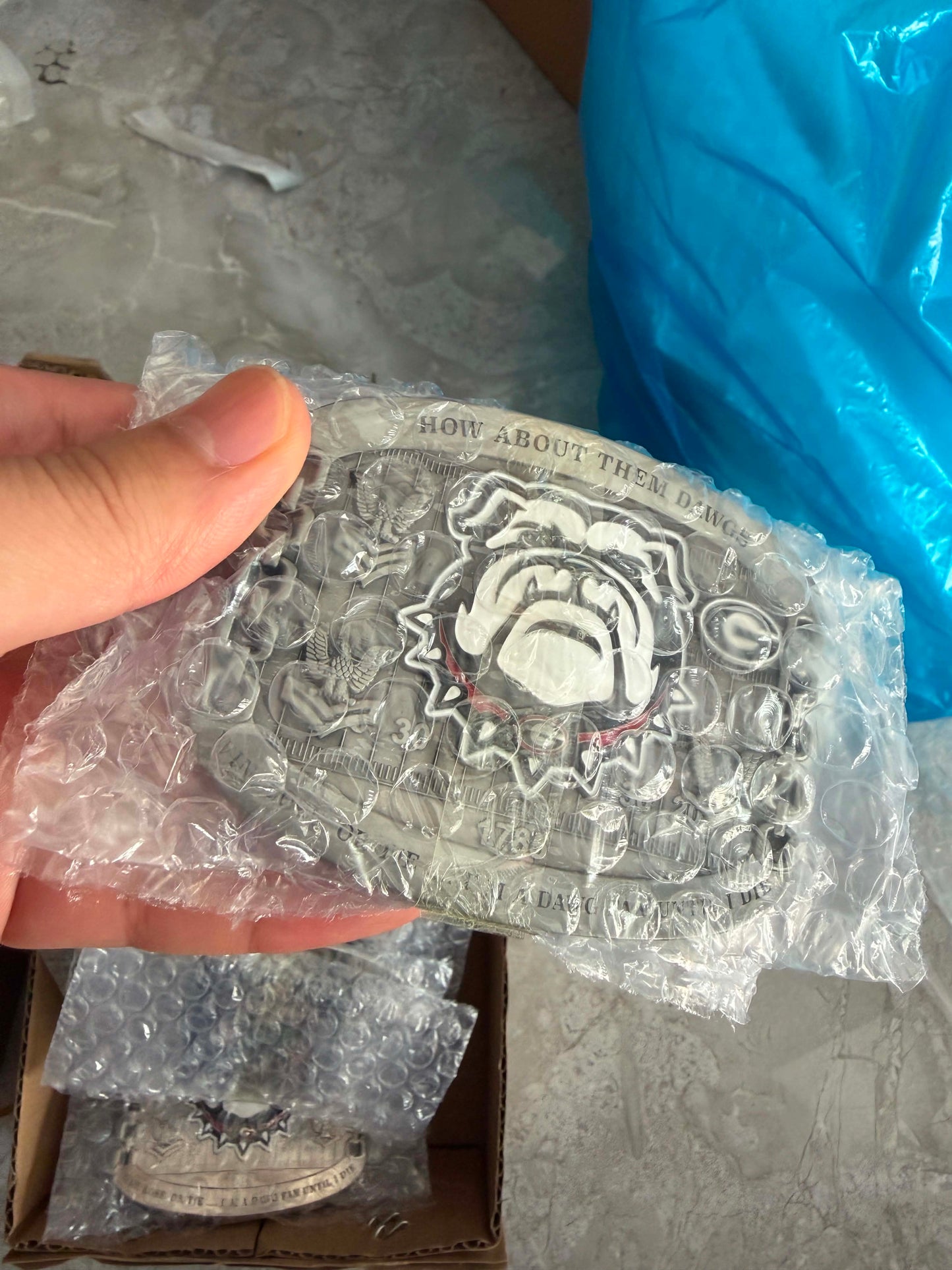 Georgia Dawg Nation Belt Buckles E6 and Below variant