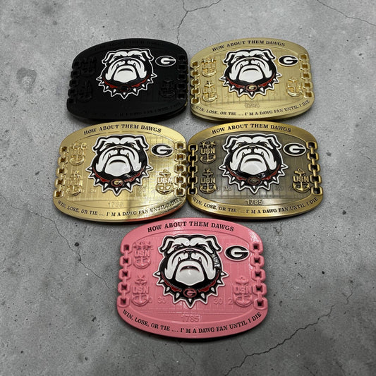 Georgia Dawgs CHIEF Belt Buckles