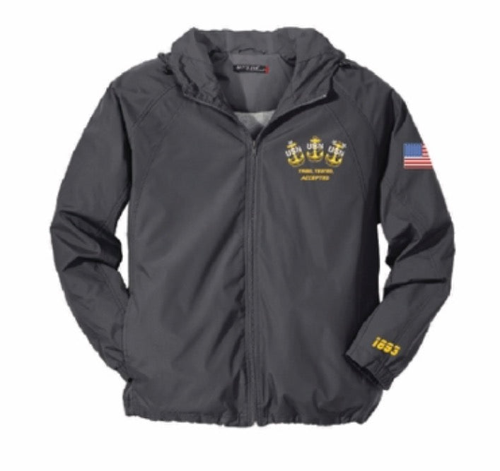 THE CHOSEN FEW FULL ZIP WINDBREAKER/RAINJACKET
