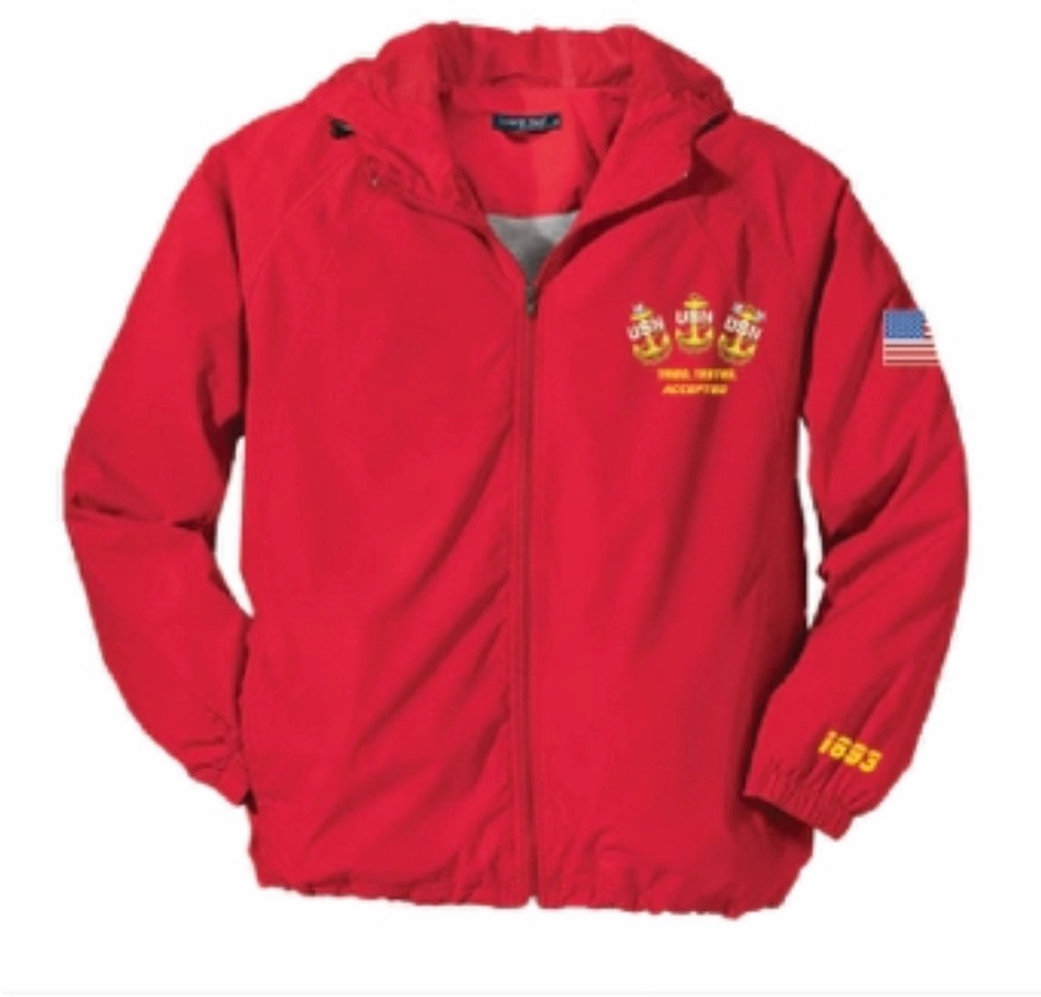 THE CHOSEN FEW FULL ZIP WINDBREAKER/RAINJACKET