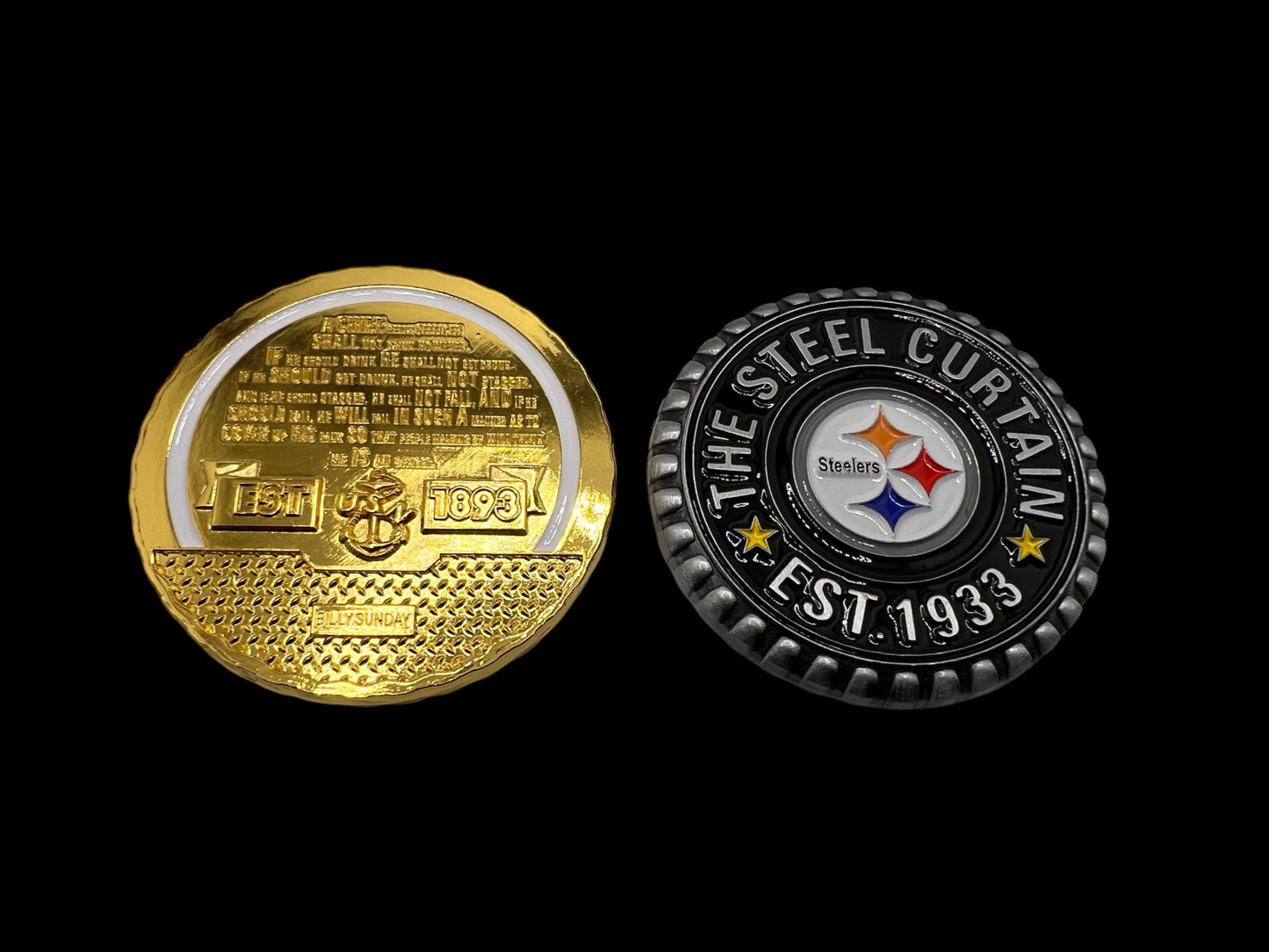 The Steel Curtain bottle cop