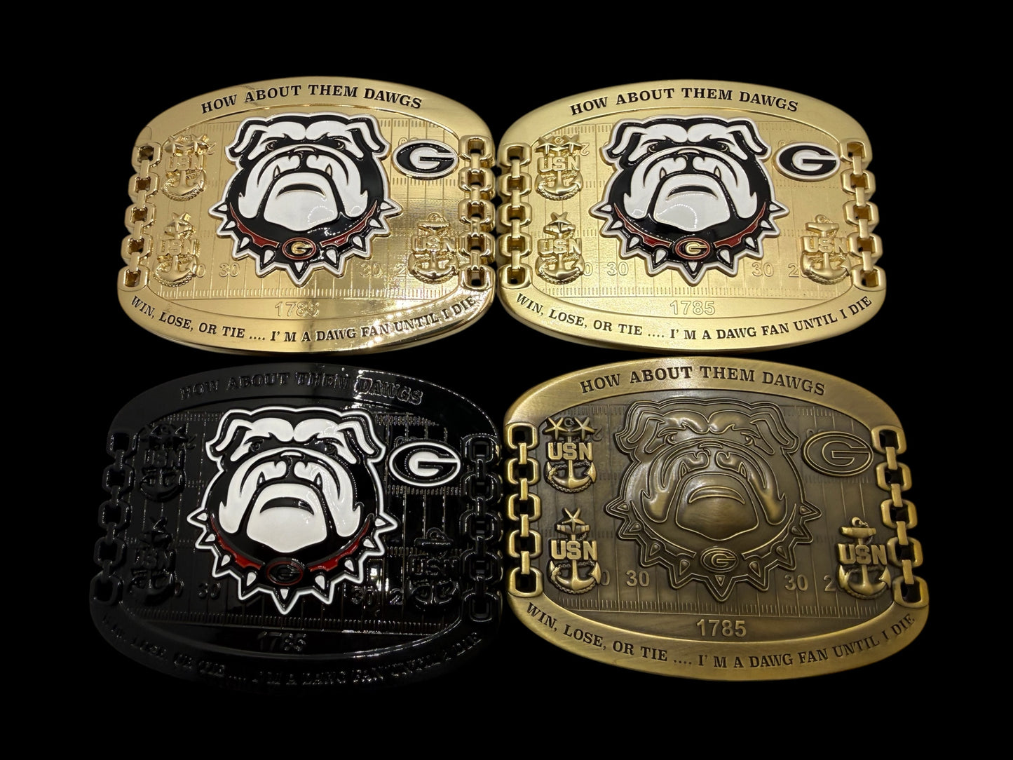 Georgia Dawgs Belt Buckles