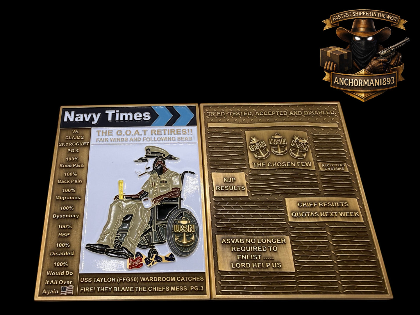 Navy times the goat retires
