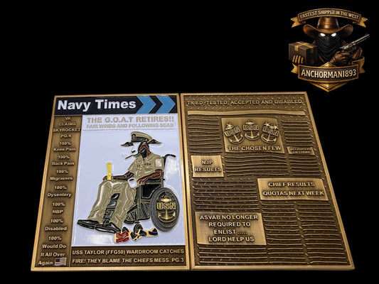 Navy times the goat retires