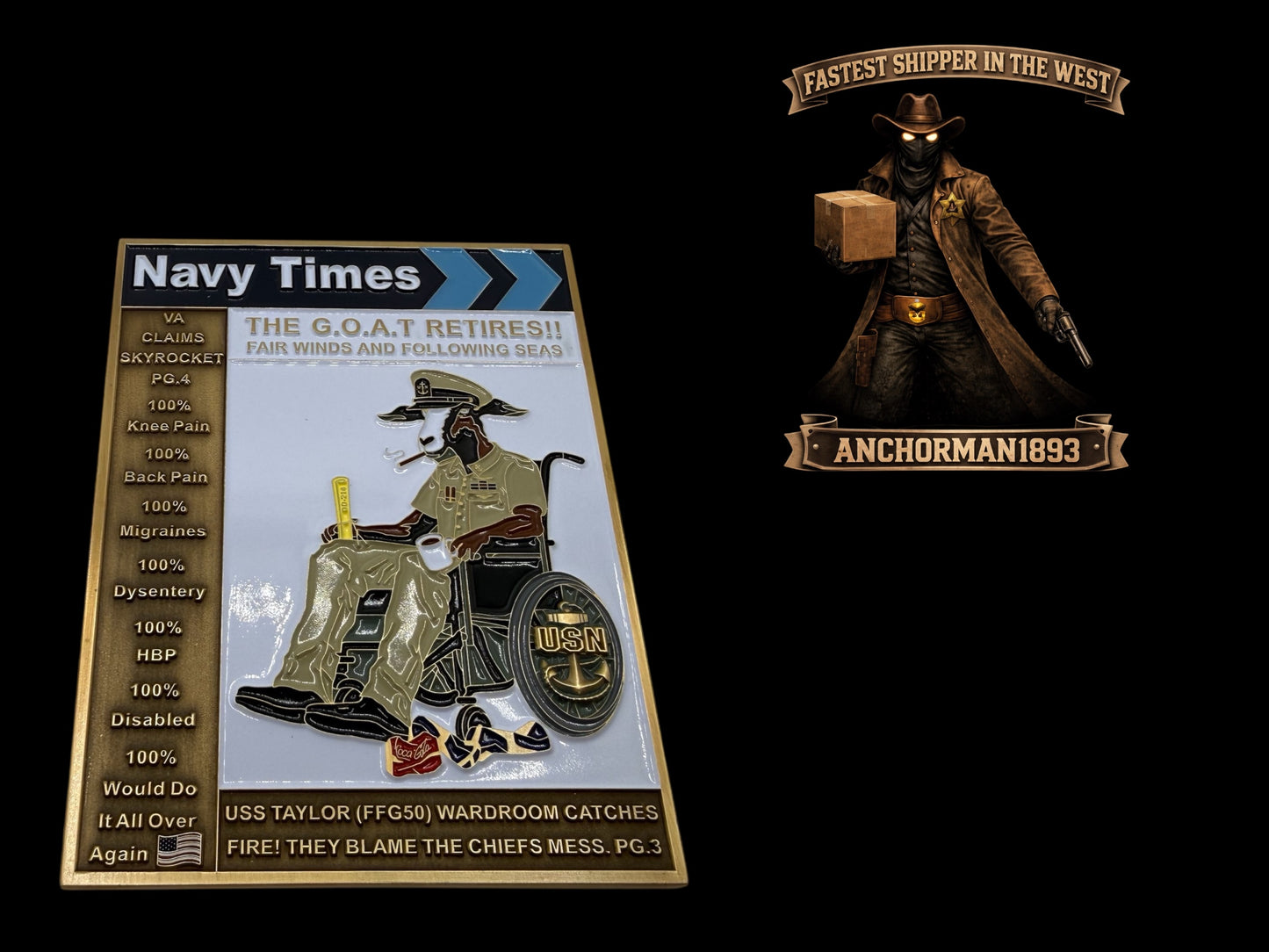Navy times the goat retires