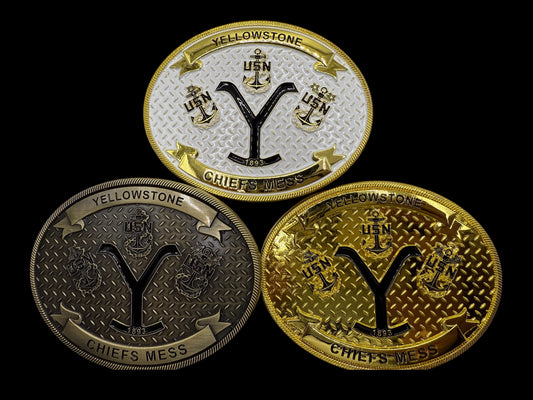 YELLOWSTONE chief buckles
