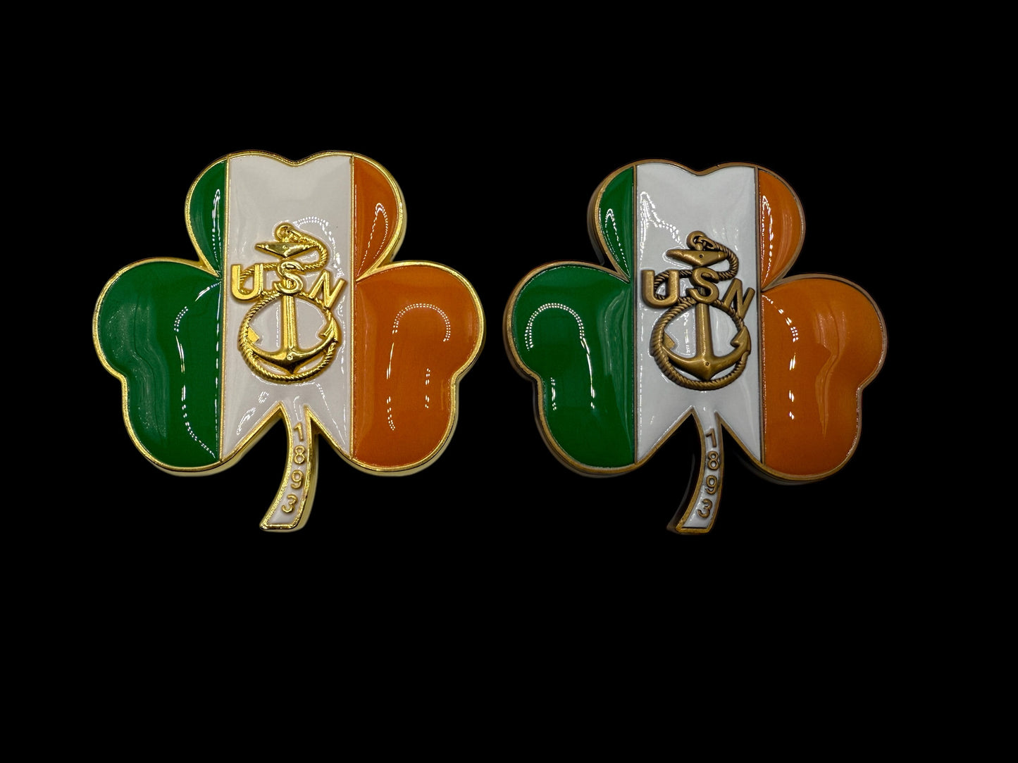 Kiss Me I wear Anchors Irish Clover