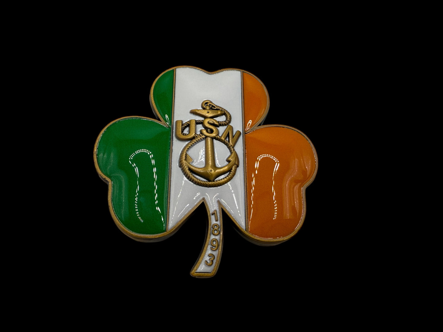 Kiss Me I wear Anchors Irish Clover