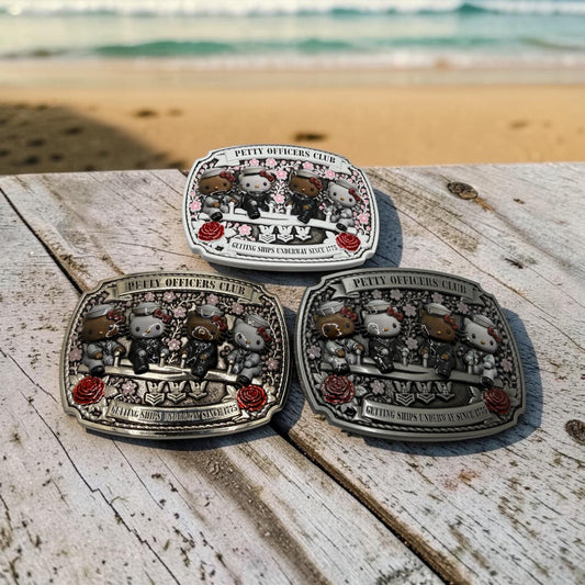 Hello Kitty Petty Officer Belt Buckles