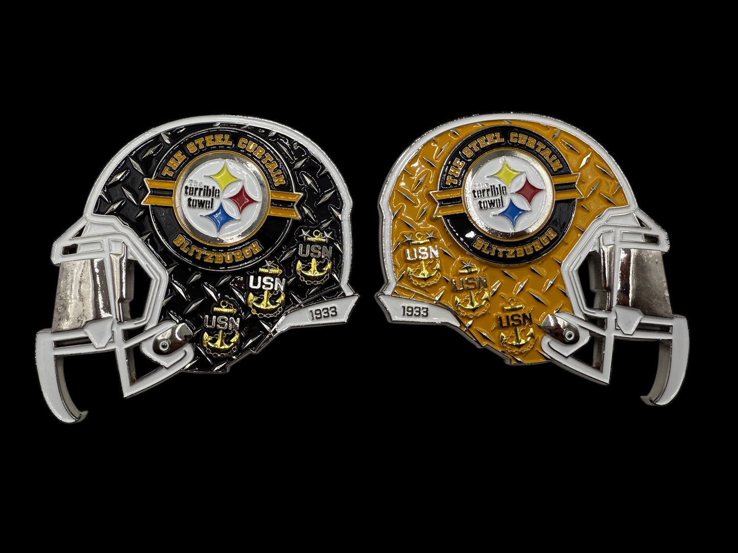 Steel Curtain Helmet Bottle Opener