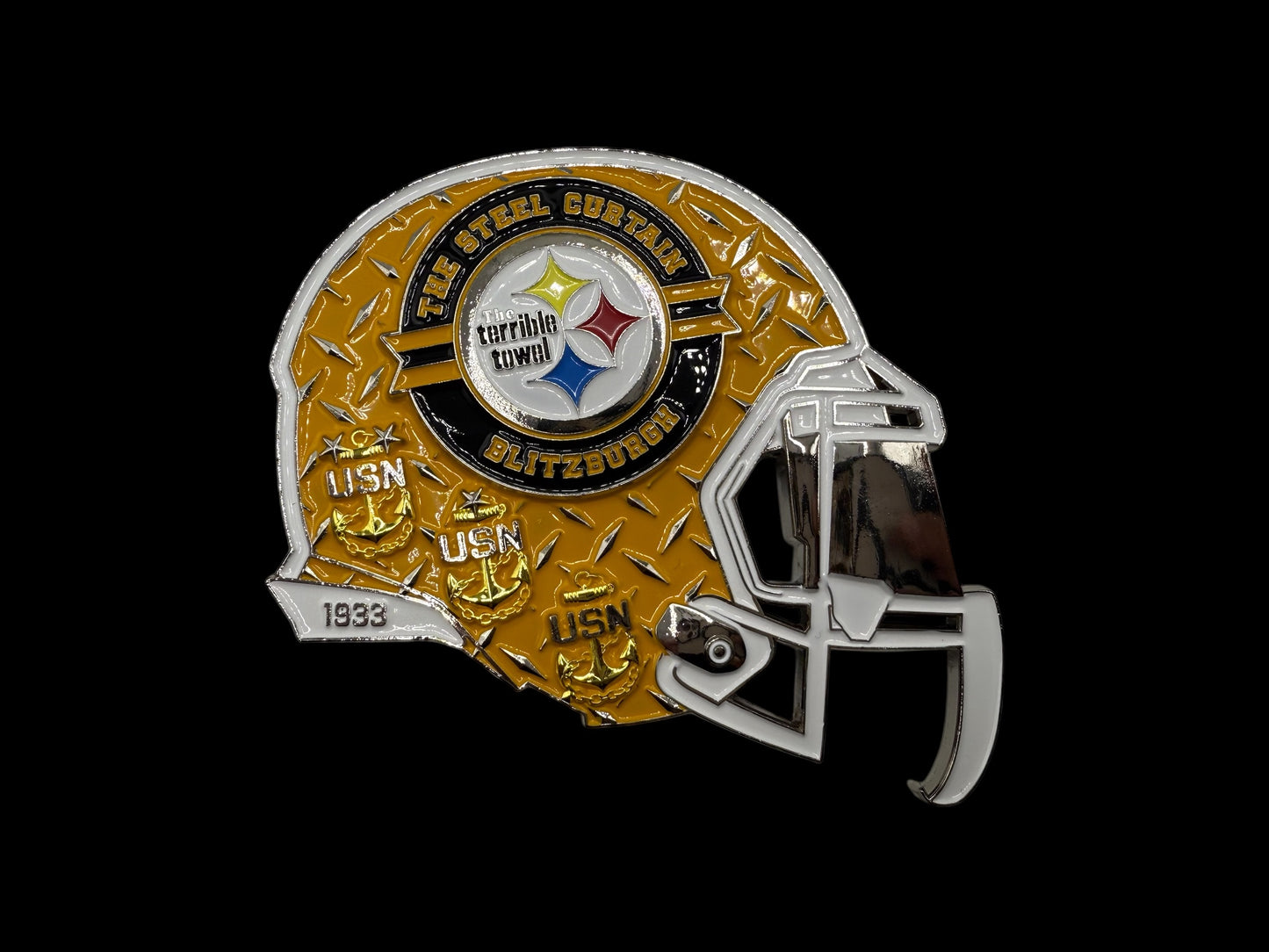 Steel Curtain Helmet Bottle Opener