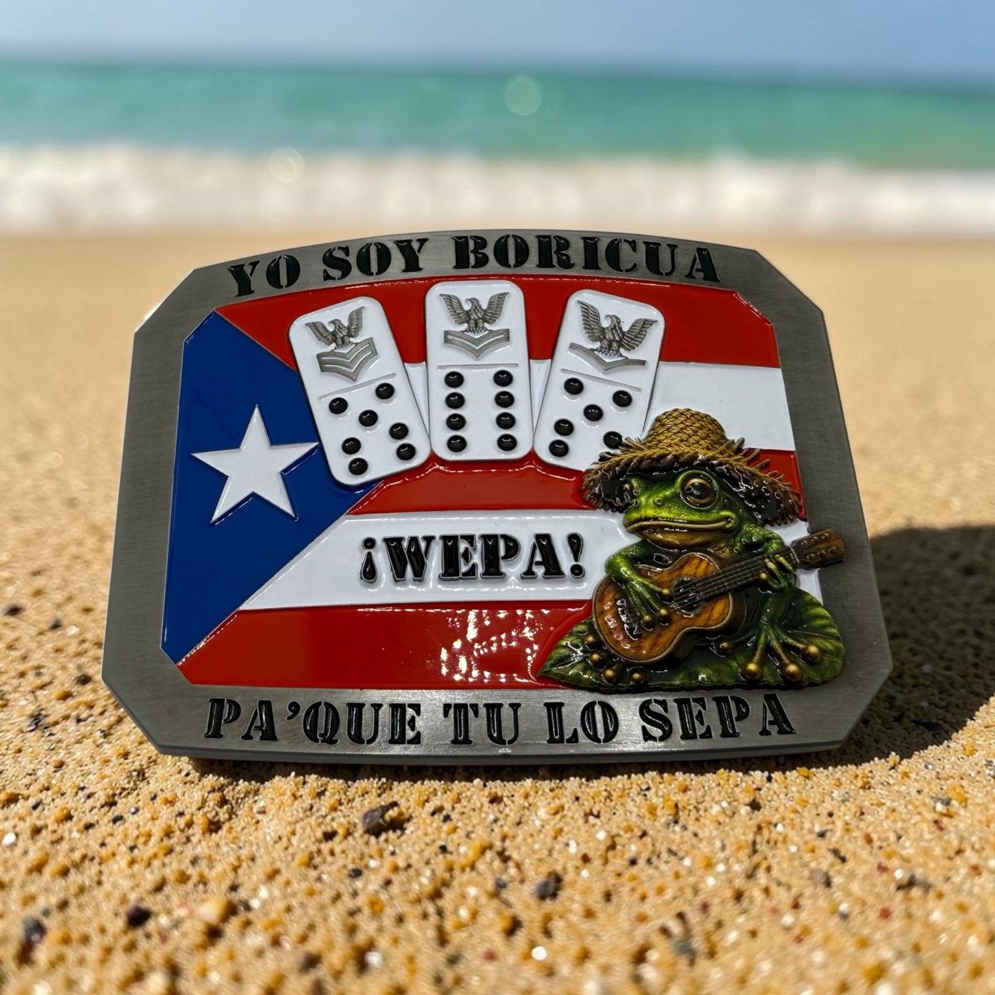Boricua Petty Officer Belt Buckles