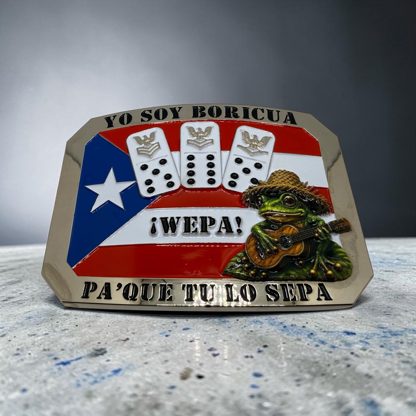 Boricua Petty Officer Belt Buckles