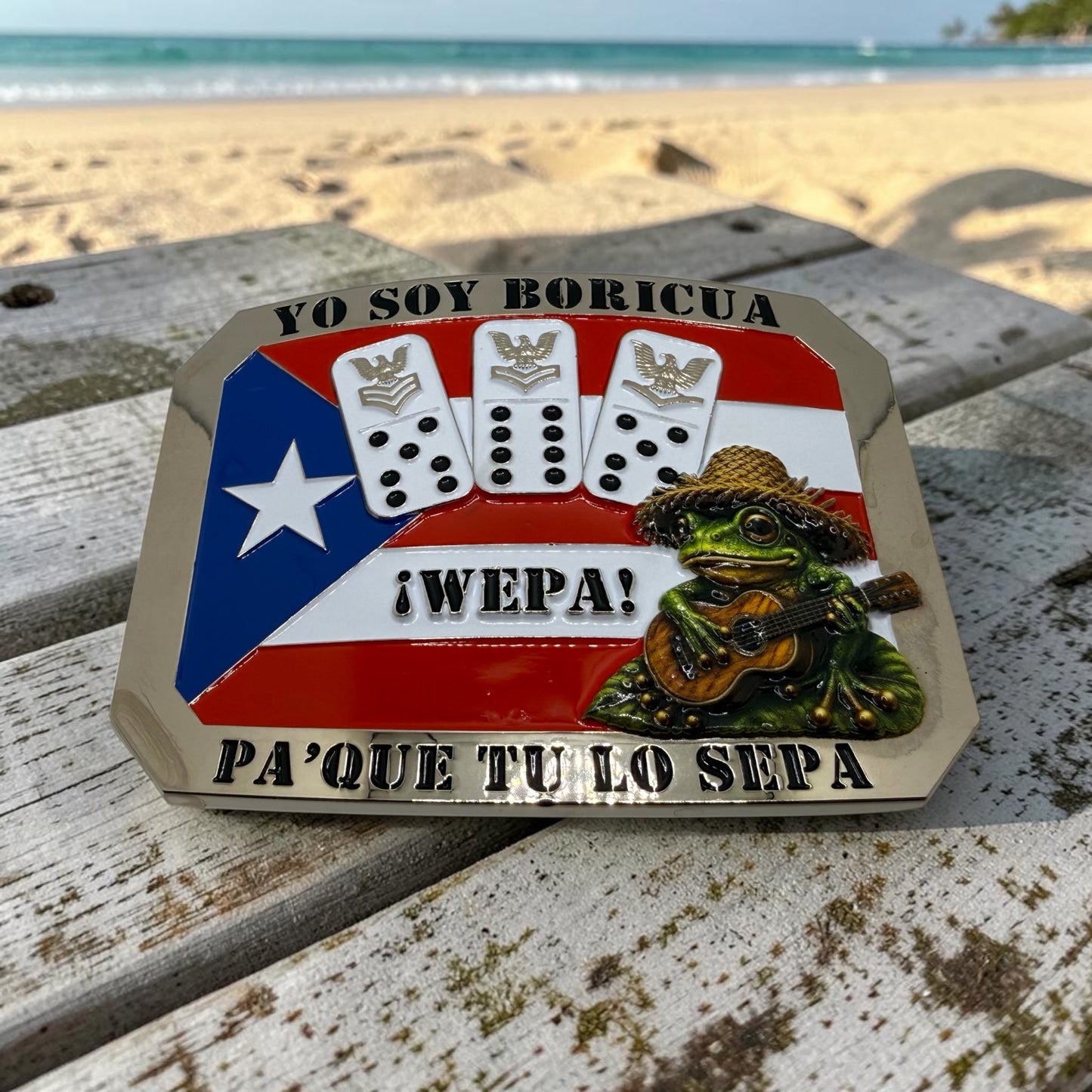 Boricua Petty Officer Belt Buckles