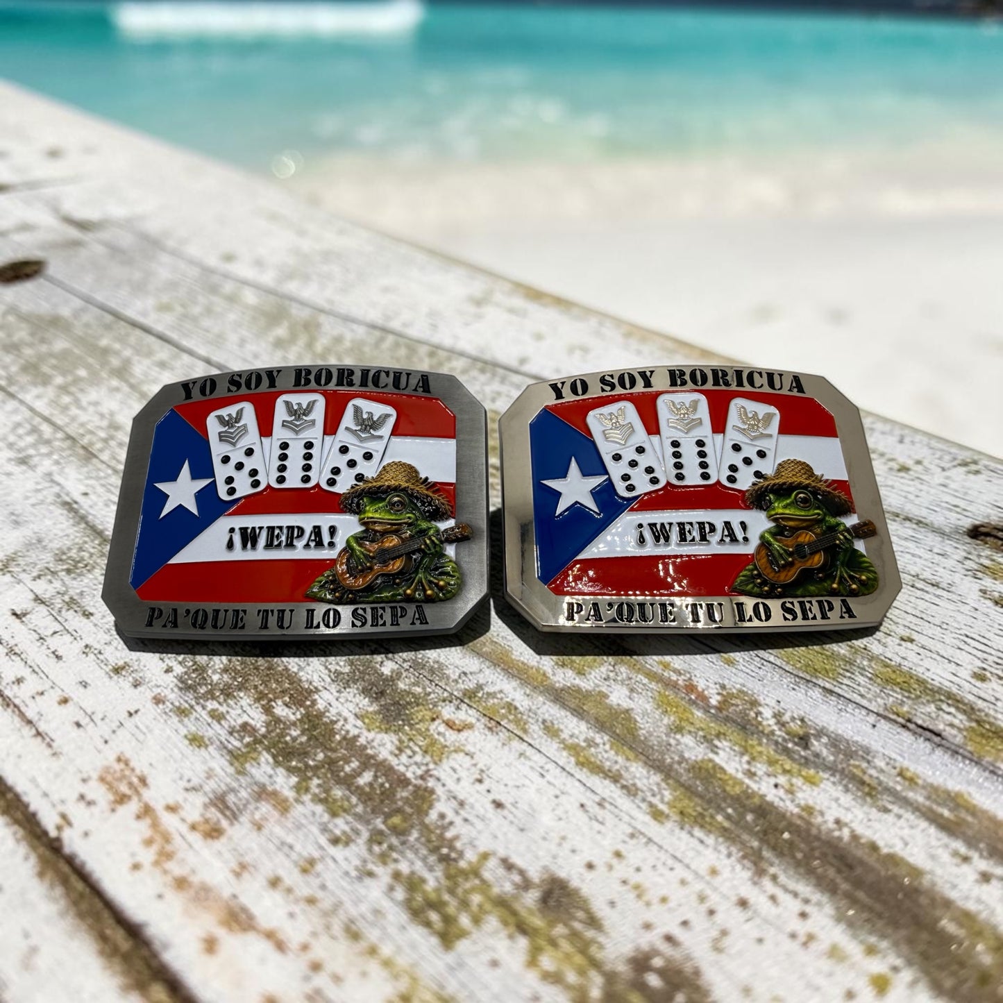 Boricua Petty Officer Belt Buckles