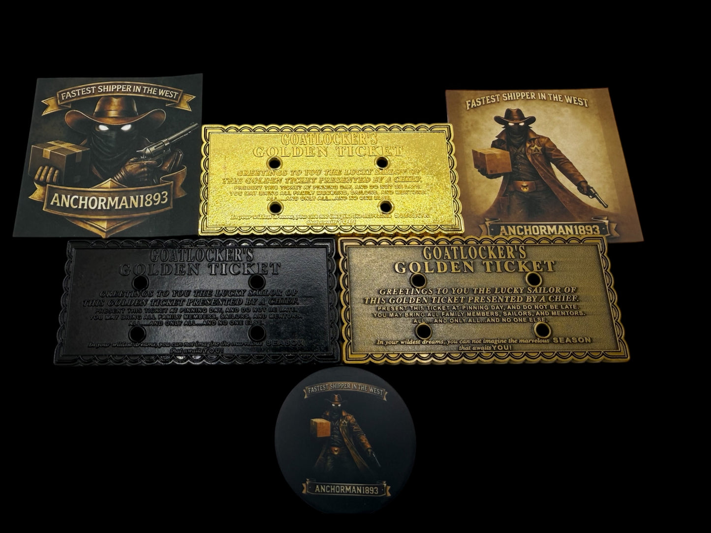 Golden Tickets Anchor Holders