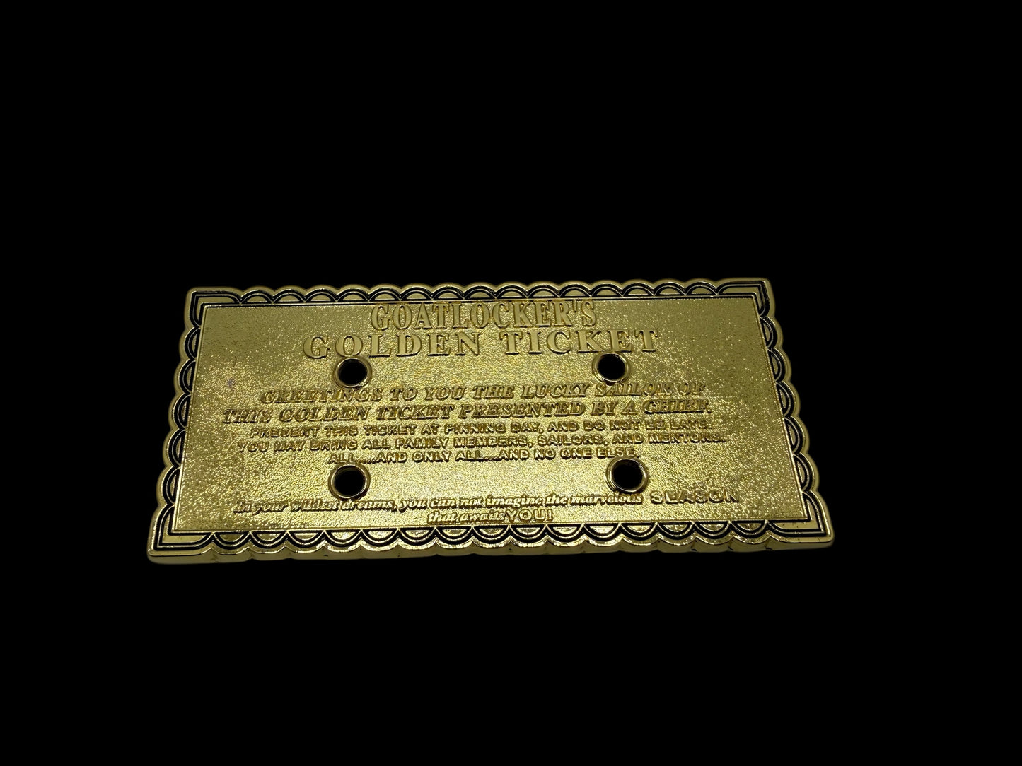 Golden Tickets Anchor Holders