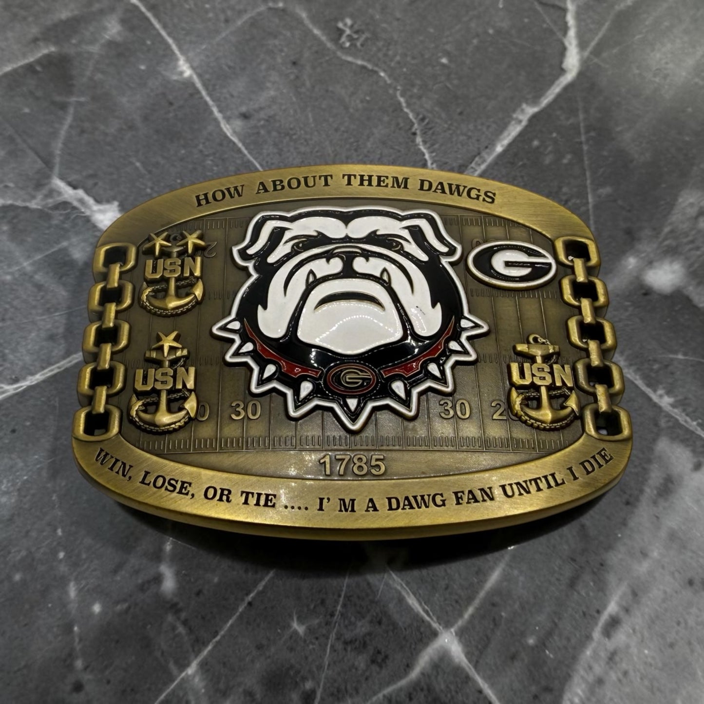 Georgia Dawgs CHIEF Belt Buckles
