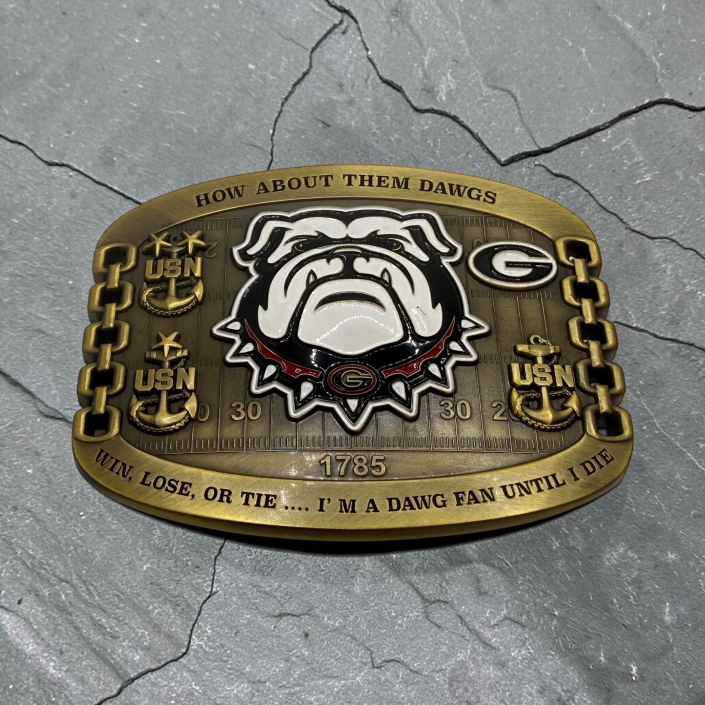 Georgia Dawgs CHIEF Belt Buckles
