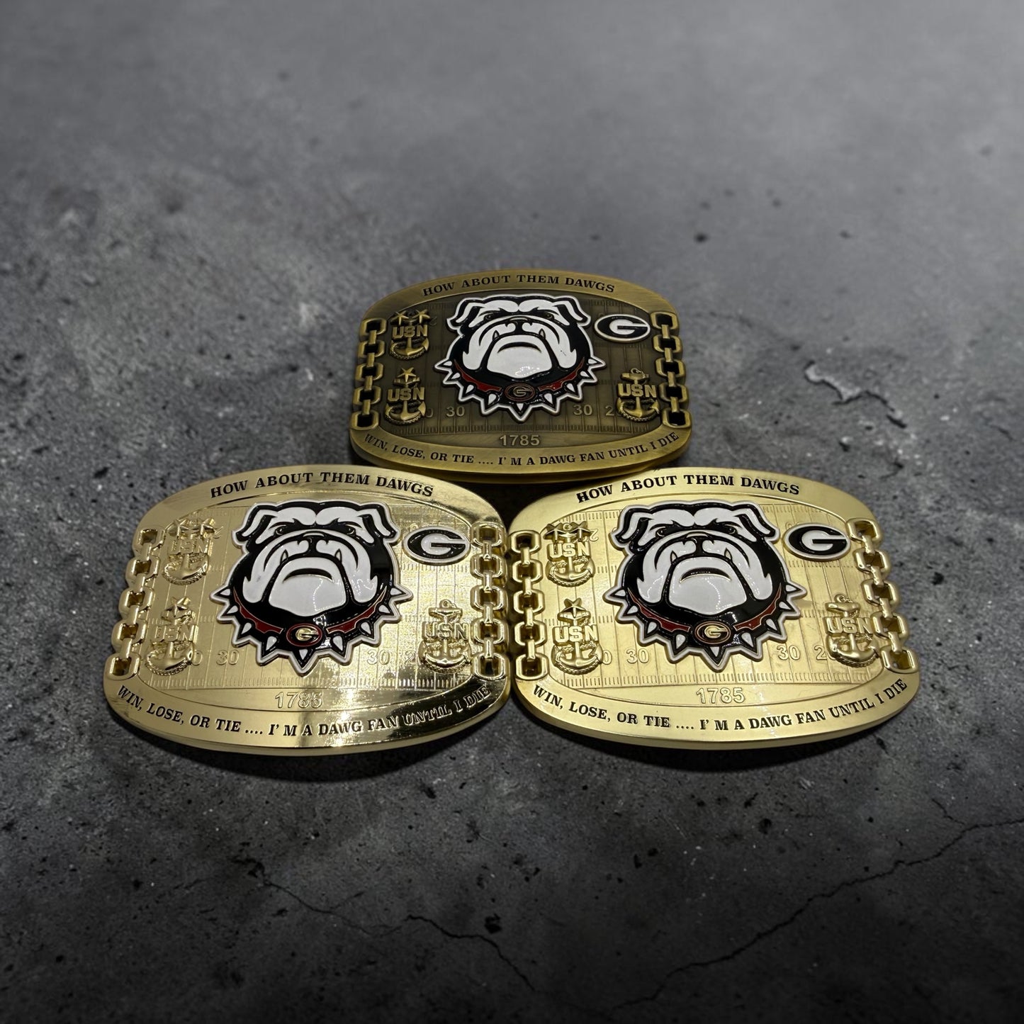 Georgia Dawgs CHIEF Belt Buckles