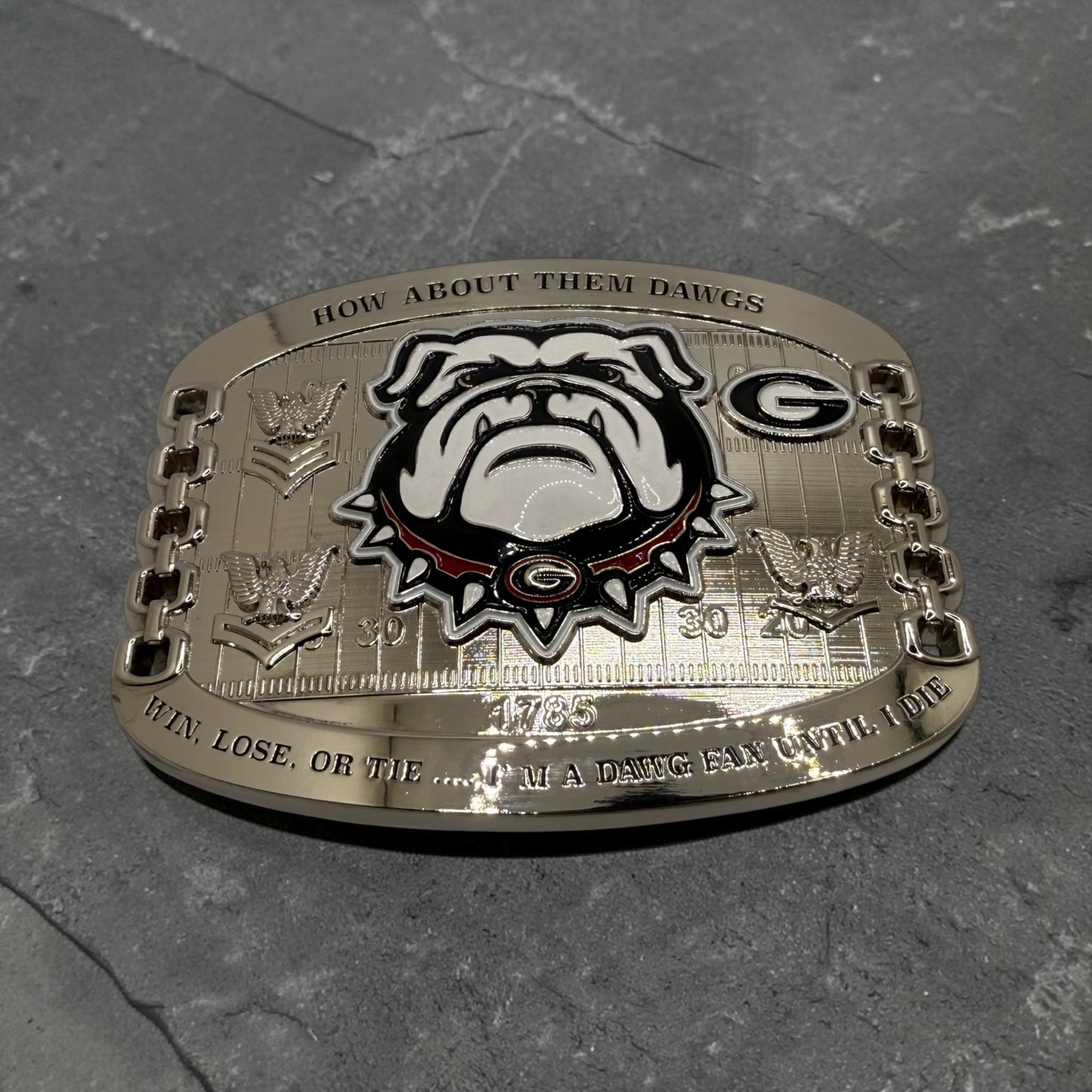 Georgia Dawg Nation Belt Buckles E6 and Below variant