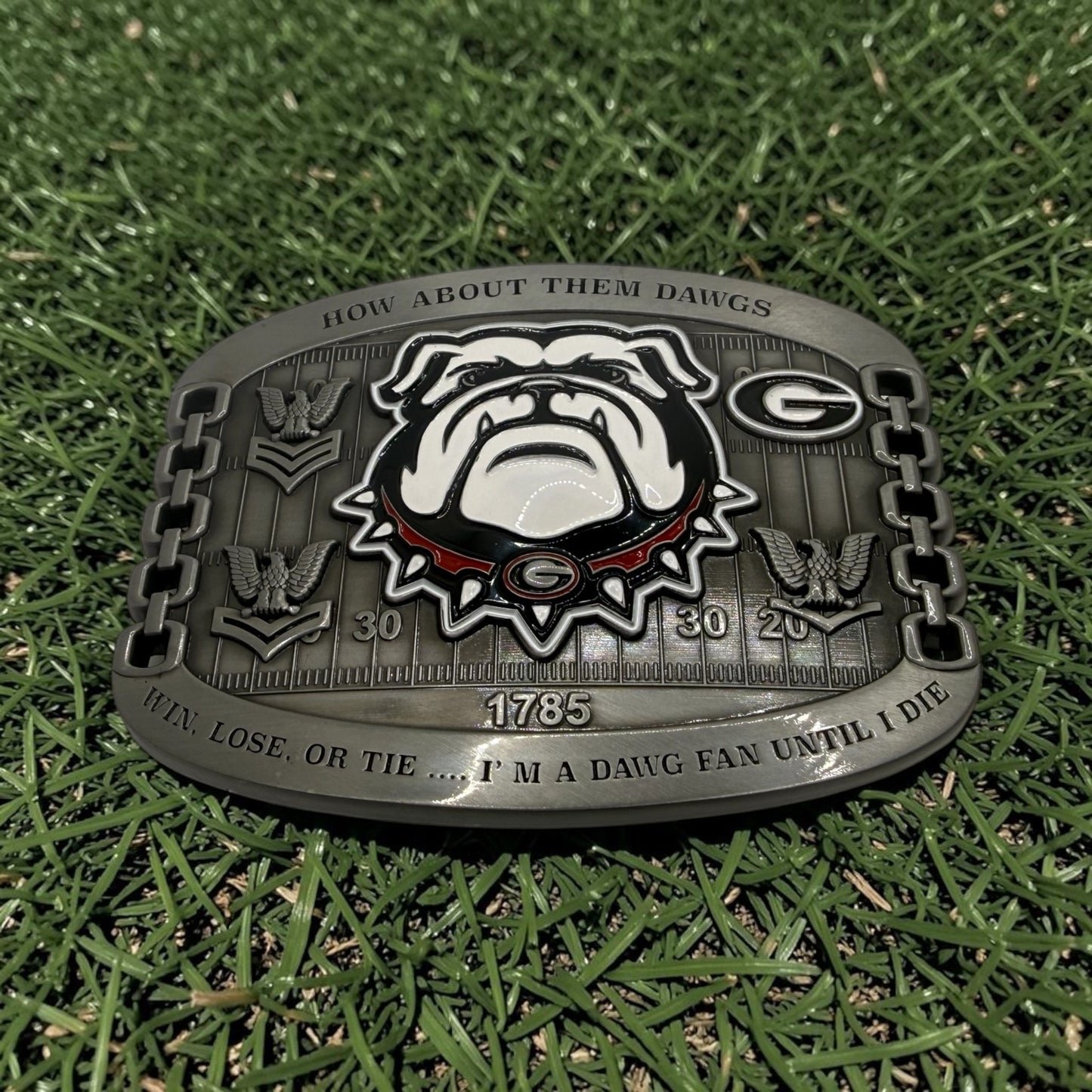 Georgia Dawg Nation Belt Buckles E6 and Below variant