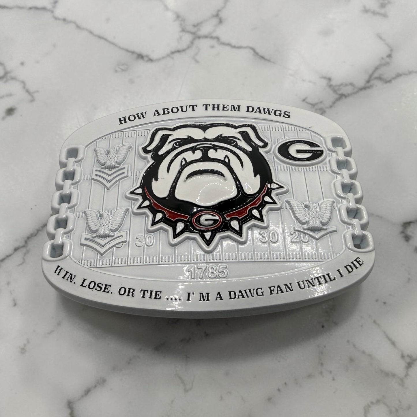 Georgia Dawg Nation Belt Buckles E6 and Below variant