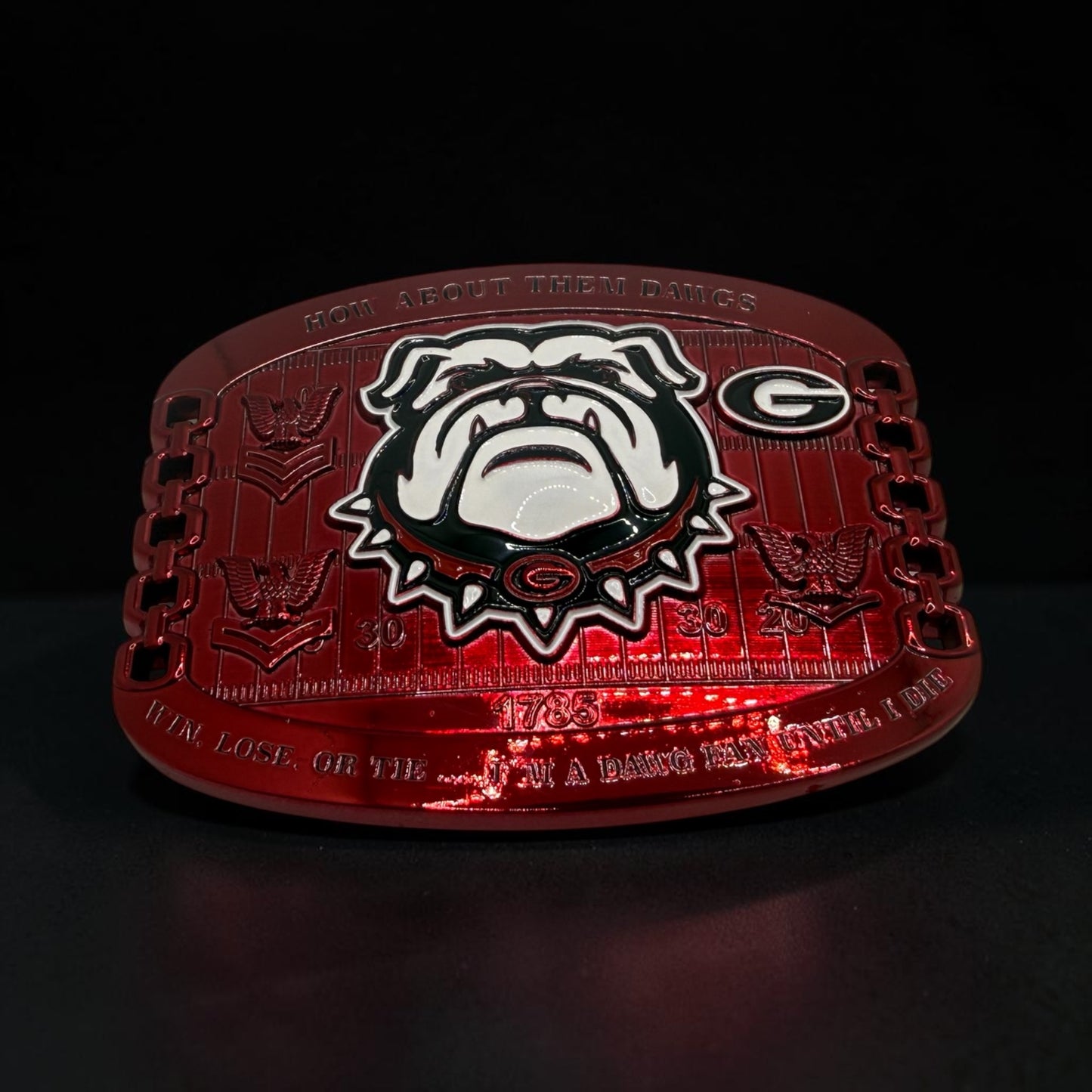 Georgia Dawg Nation Belt Buckles E6 and Below variant