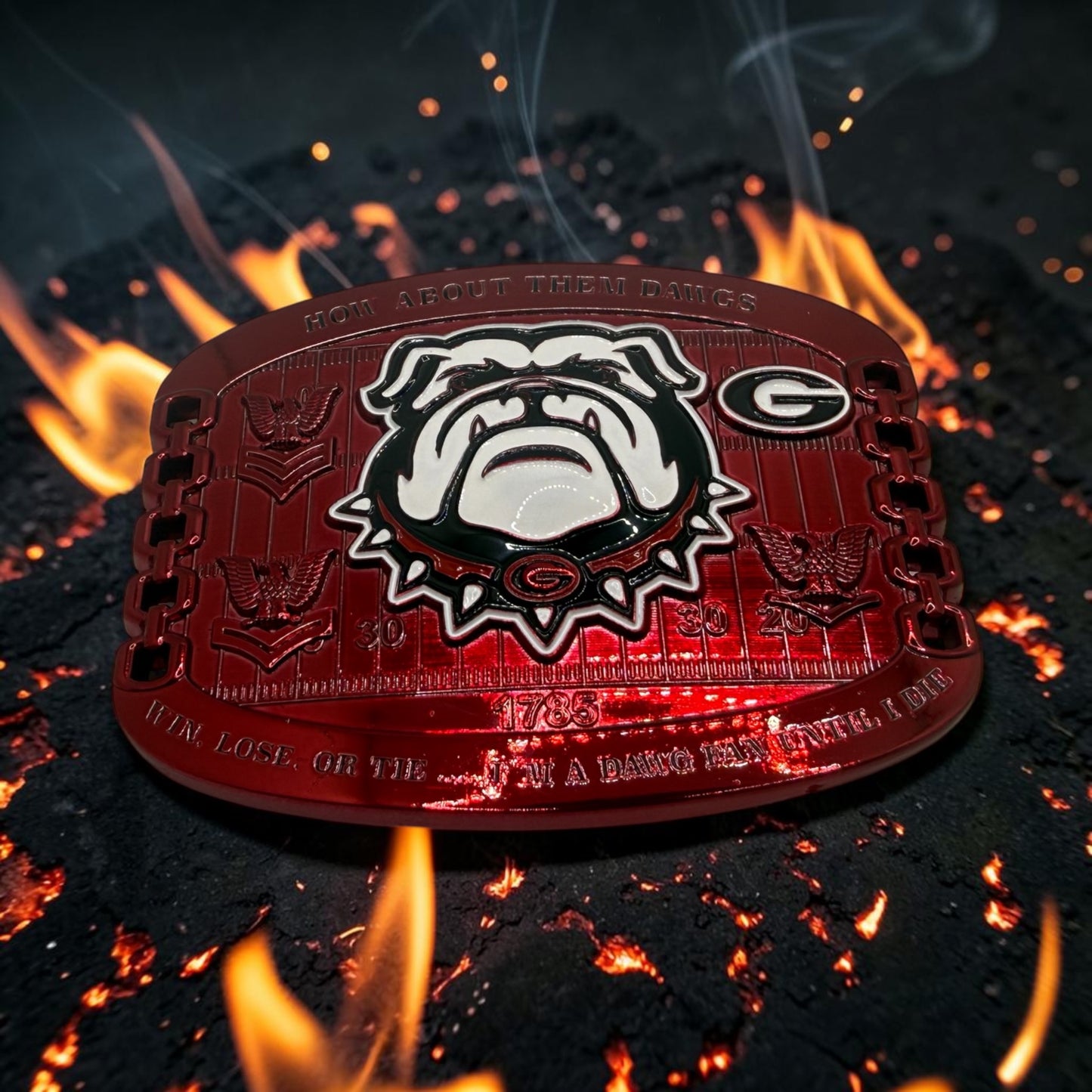 Georgia Dawg Nation Belt Buckles E6 and Below variant