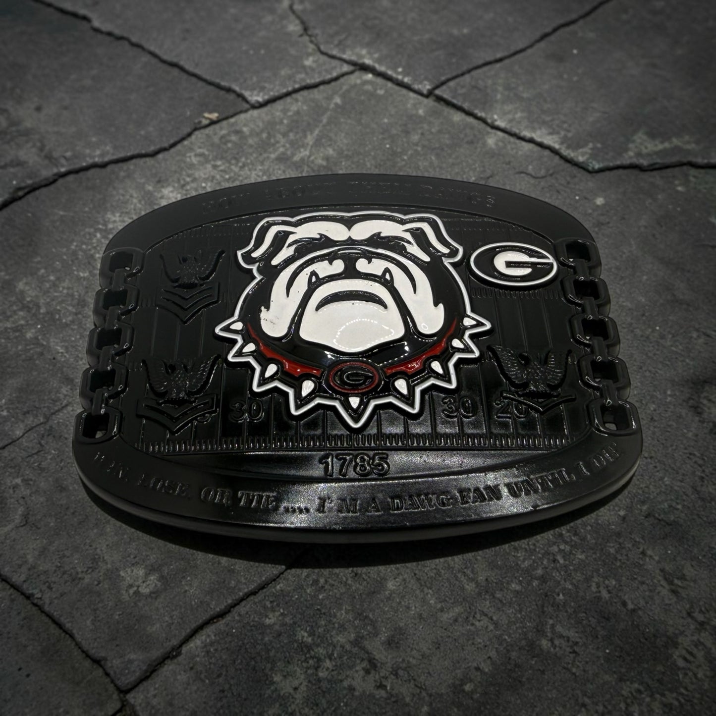 Georgia Dawg Nation Belt Buckles E6 and Below variant