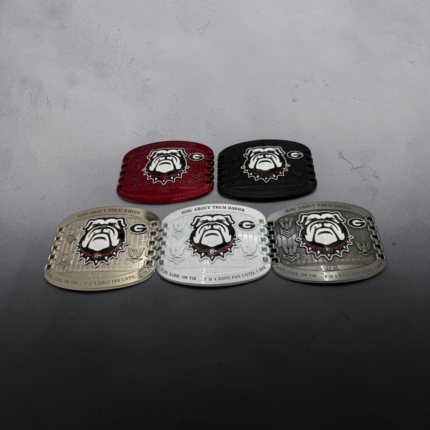 Georgia Dawg Nation Belt Buckles E6 and Below variant
