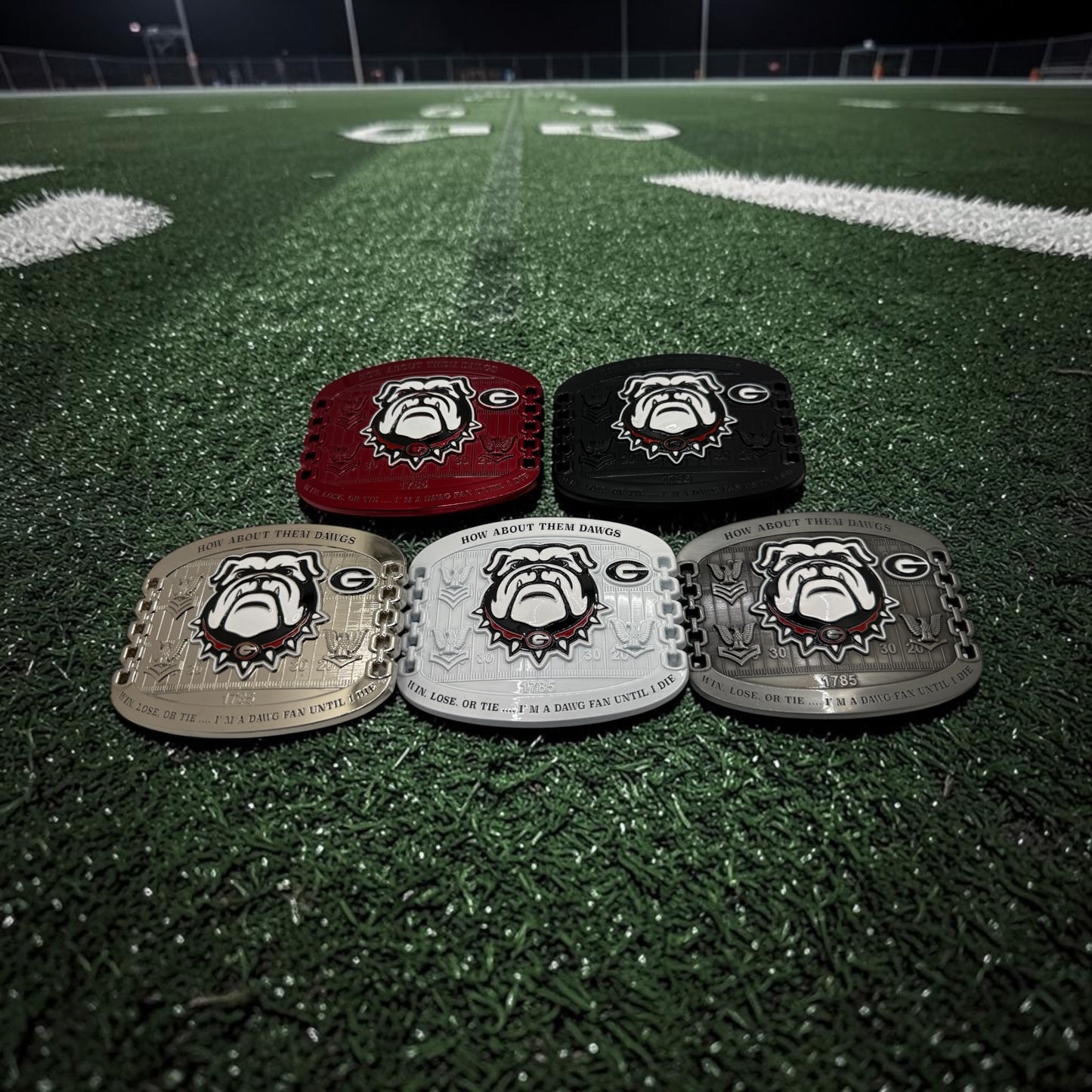 Georgia Dawg Nation Belt Buckles E6 and Below variant