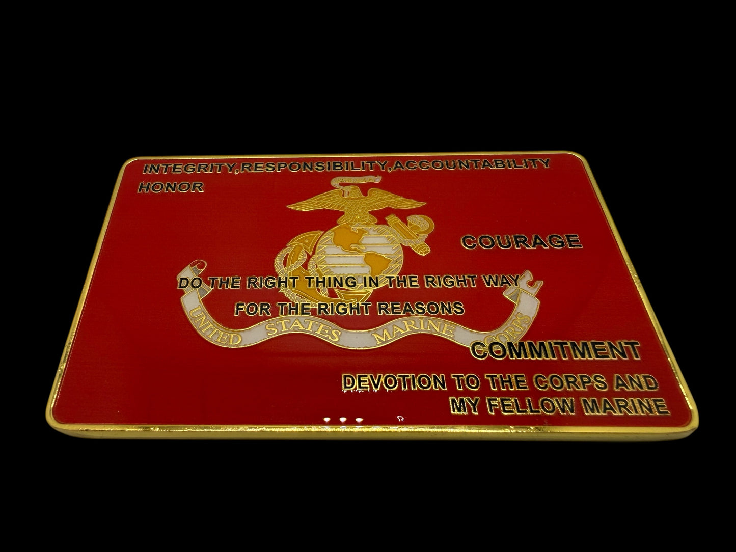 Marines basic training  medal card