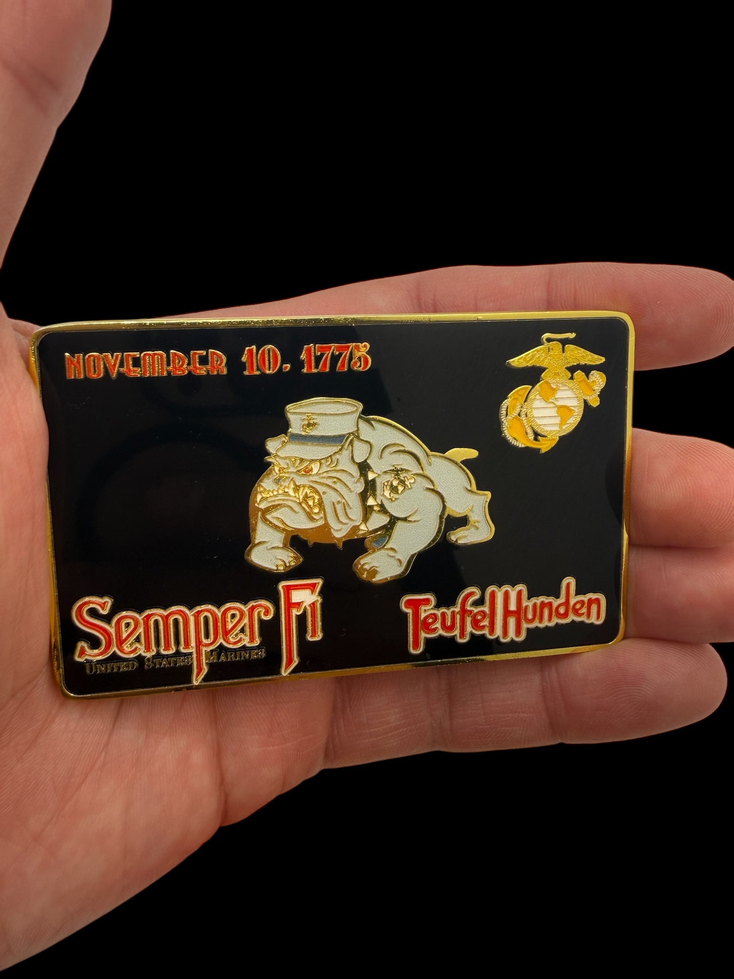 Marines basic training  medal card