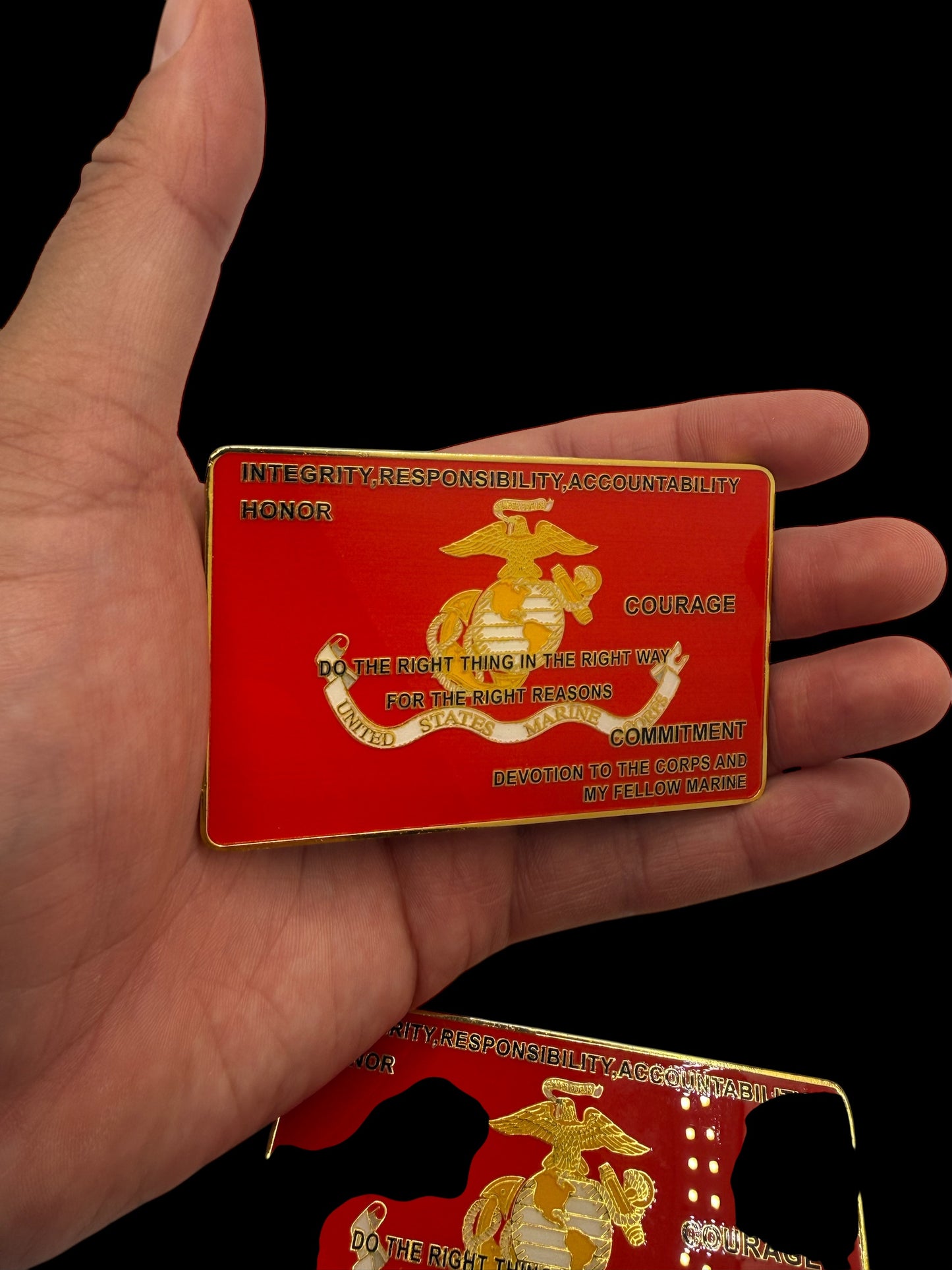 Marines basic training  medal card