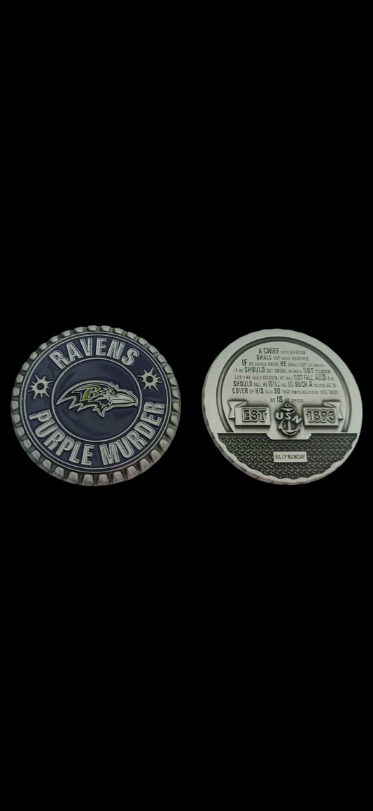 Baltimore Ravens Billy Sunday Bottle Cap