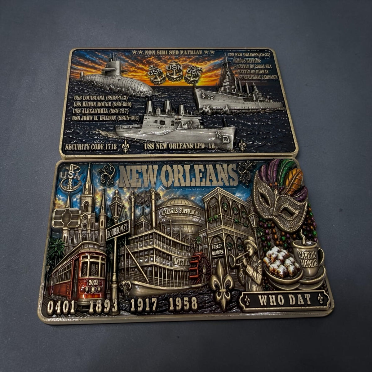 New Orleans Chargers Card